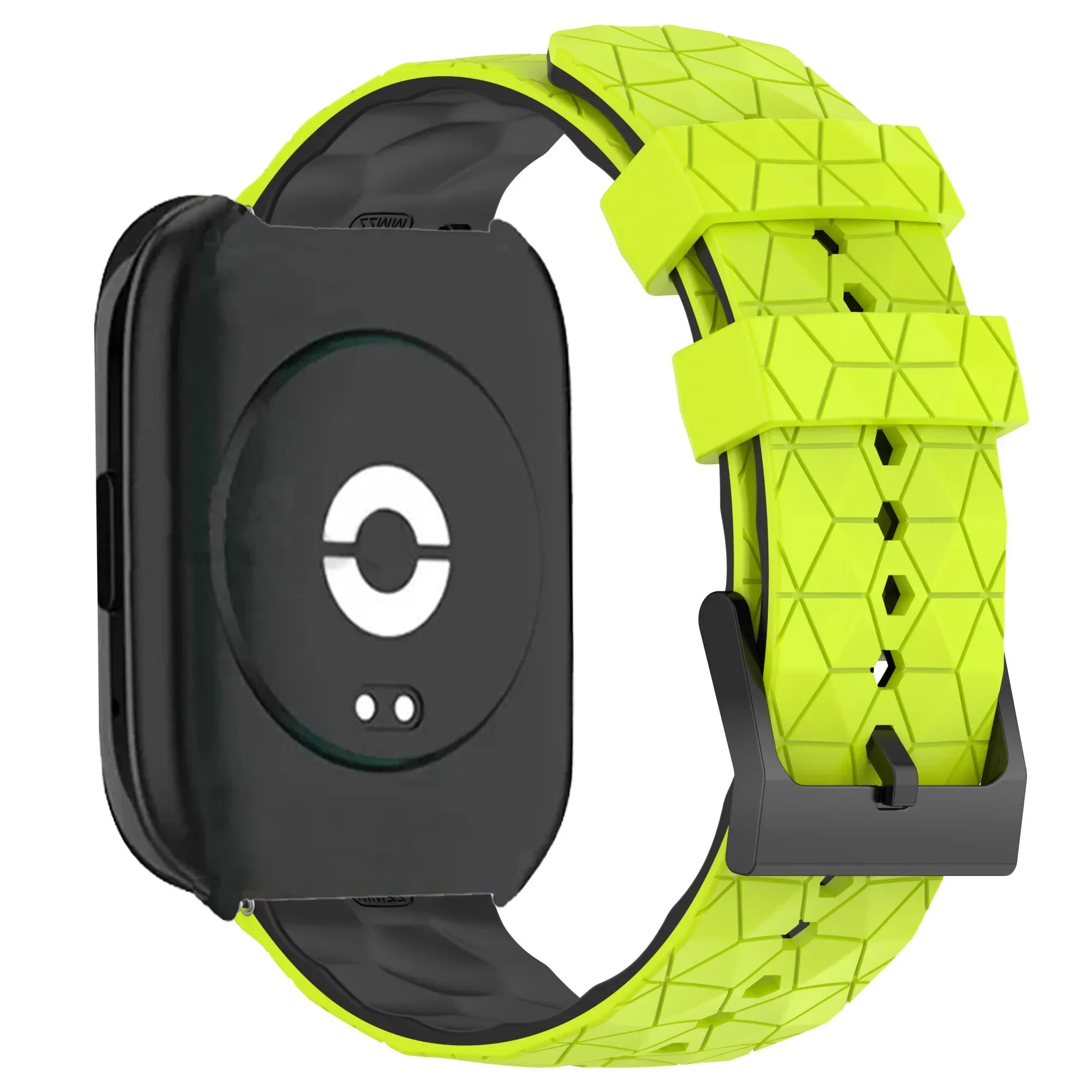 Silicone Sports Band with Soccer Print for Smartwatch Replacement Strap