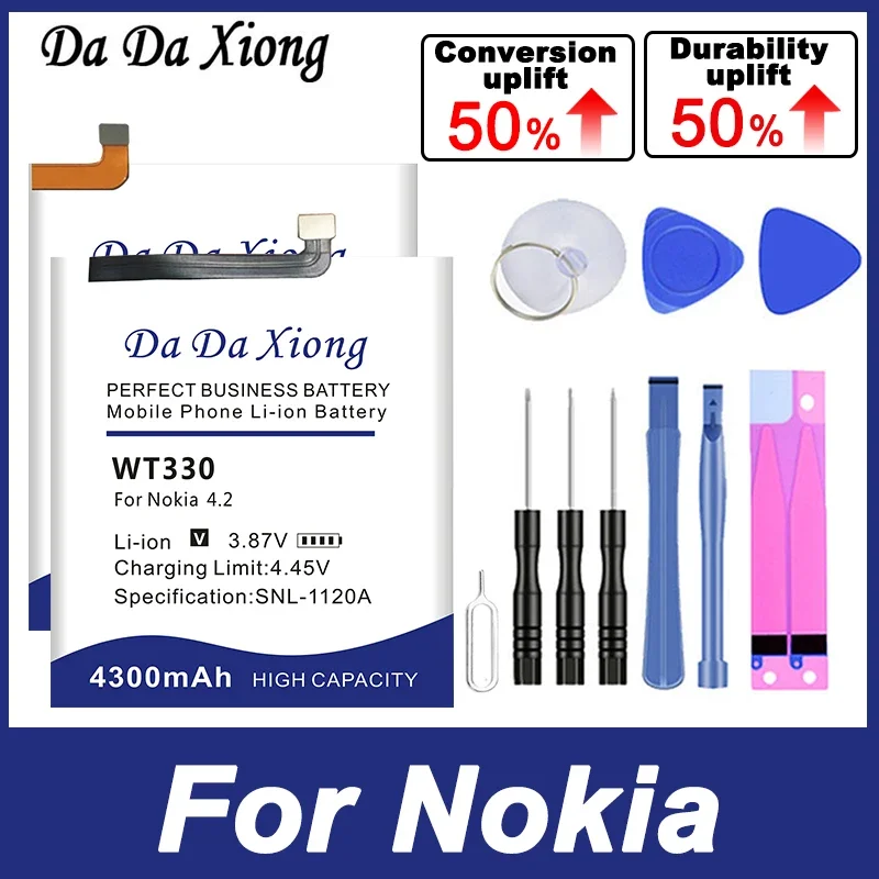 Lc-620 Bv-5Xw He347 Bl-29Ci Wt330 Wt130 He362 Batteria Per Nokia 2.2 3.1 4.2 5.3 6.2 7 7.2 8.1 X7 Lumia 1020 C10 Plus Hq510