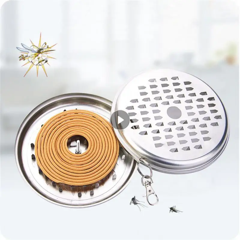 

Hanging Mosquito Coil Holder Portable Metal Incense Holder With Spring Buckle For Outdoor Home Summer Mosquito Repellent Tool