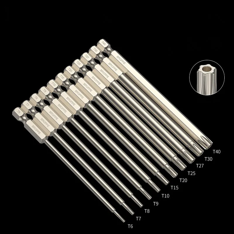 Torx Schraubendreher Set – 12-teilig, Magnetisch, Mit Bits Von T6 Bis T40 & Praktischem Griff!