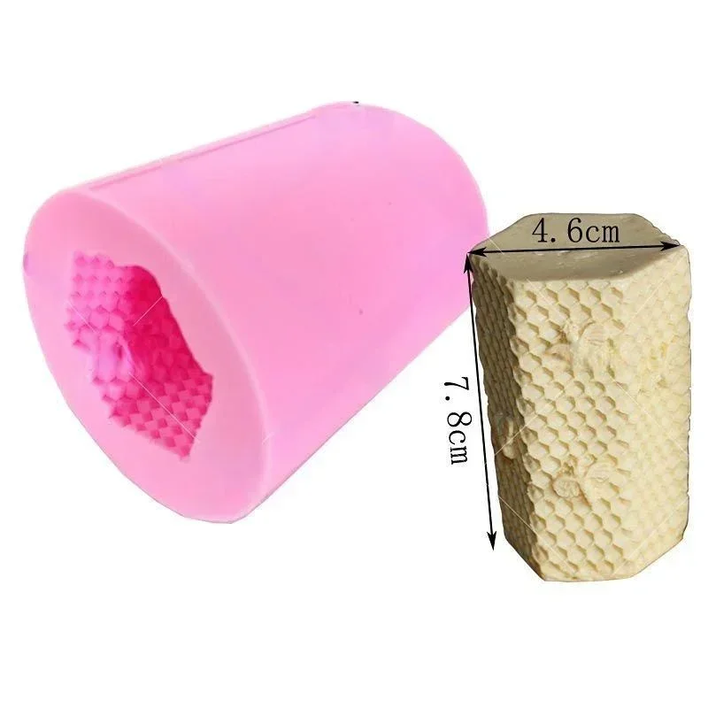 Bee Honeycomb Shaped Candle Silicone Mold 3D Beehive Form For Handmade DIY Beeswax Mould Wax Melt Hives Candle Making Supplies