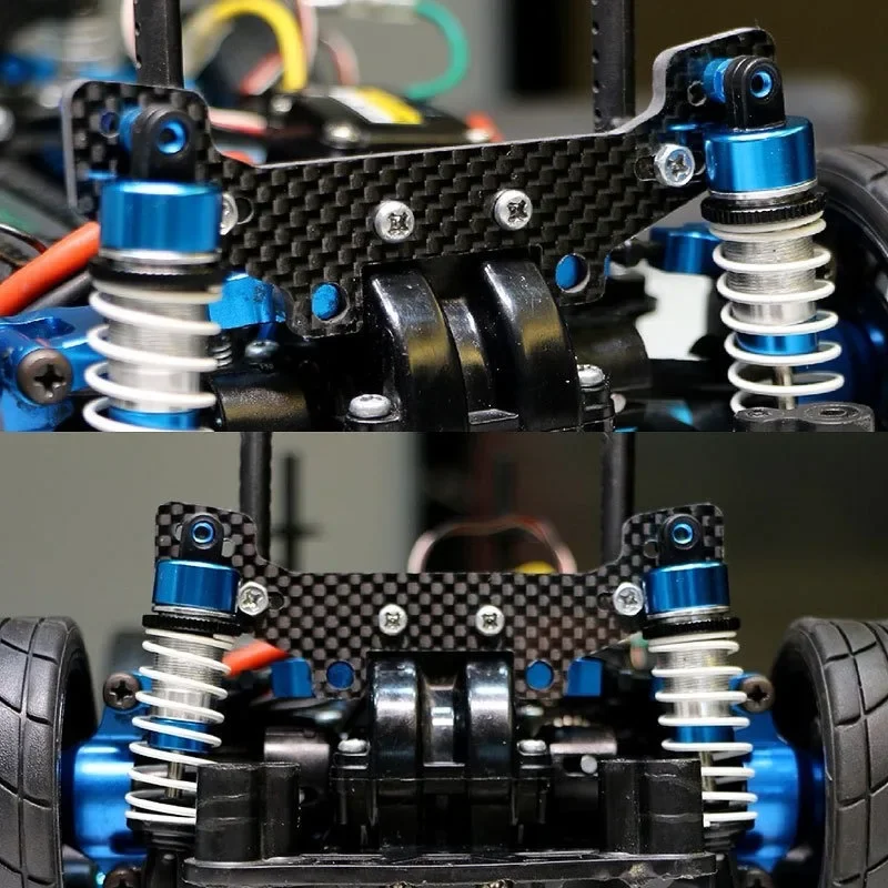 RC Shock Damper Tower For Tamiya TT02 – Aluminum Alloy Upgrade Part (Blue) - View #3