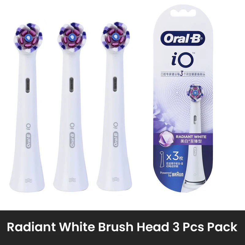 

Oral B iO серия Лучистая белая щетка для удаления пятен зубов и зубного налета, сочетающихся с Oral B iO 5/7/8/9 Series