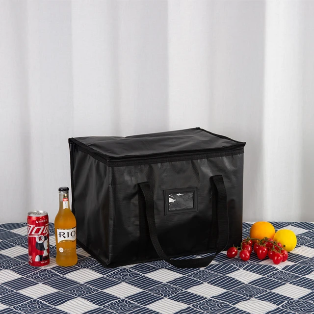 Bolsa de almuerzo grande cuadrada de 8L, caja térmica de alimentos  multifunción, nevera portátil con cremallera, nevera, bolsa Bento,  contenedor de trabajo y Cena - AliExpress