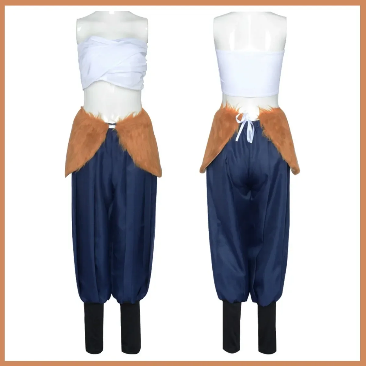 Demon Slayer: Kimetsu no Yaiba: Inosuke Hashibira | Blue Cosplay Costume Set 29 Demon Slayer: Kimetsu no Yaiba-Inspired Inosuke Hashibira Cosplay Costume for Women (Unofficial)