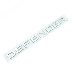Premium DEFENDER Car Emblem Sticker - Sleek Decal for Trunk, Hood, or Bonnet (Rear Matte Silver)