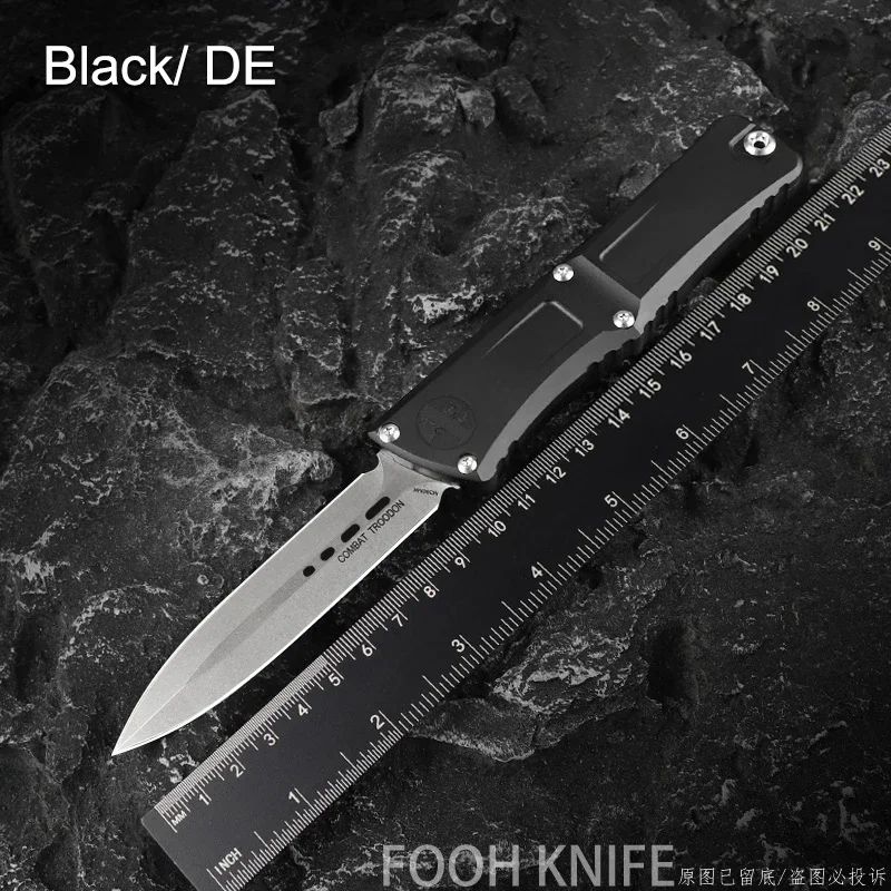The GEN 3 COMBAT TROODON KNIFE MICRO TECH Military Tactical Pocket Knife M390 Blade CNC T6 EDC Self Defense Pocketknife 6