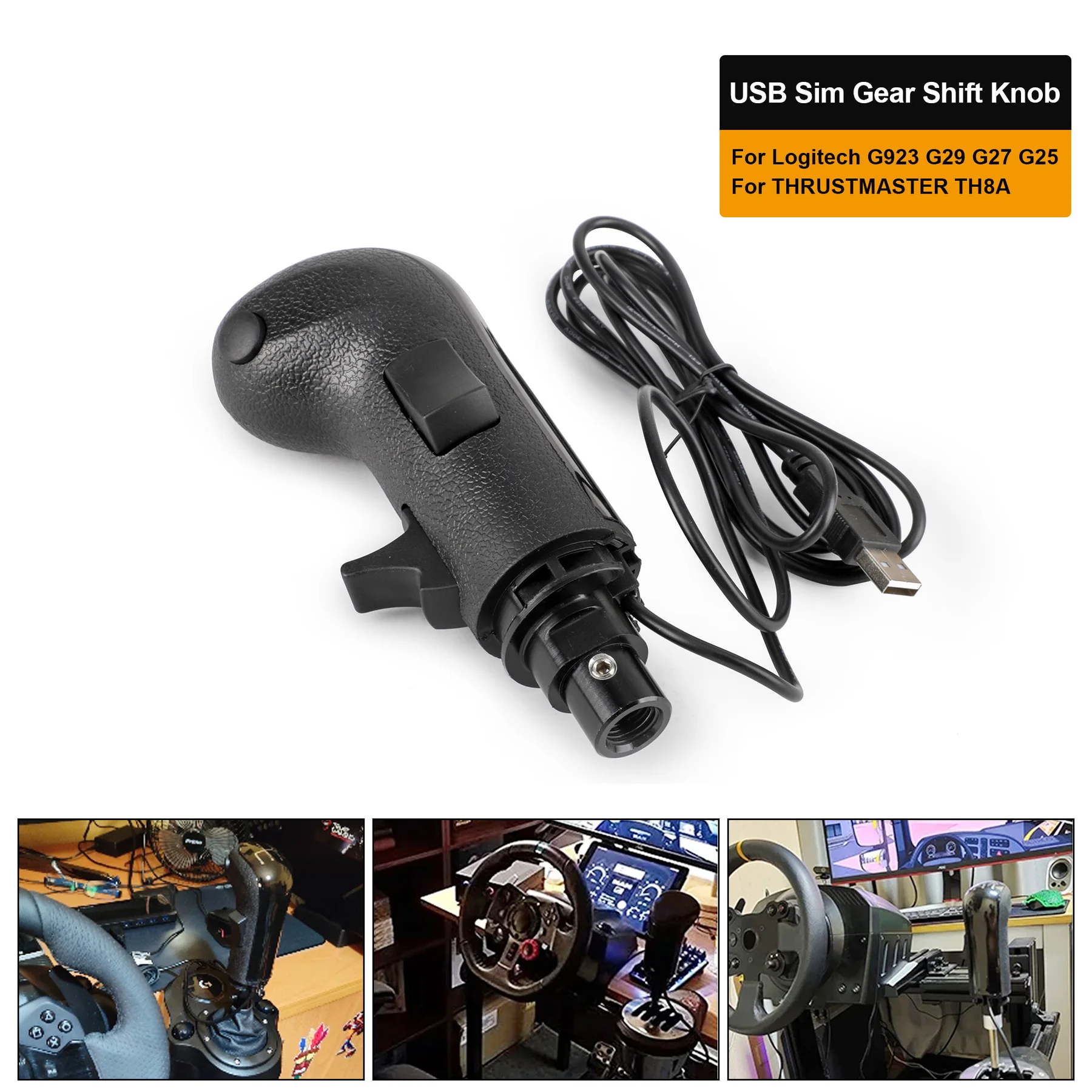 USB Gear Shift Knob for ETS2&ATS Euro Truck High Low Gear 