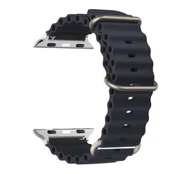 Ocean Loop Strap for Apple Watch - Premium Nylon Bracelet Band (Midnight blue)