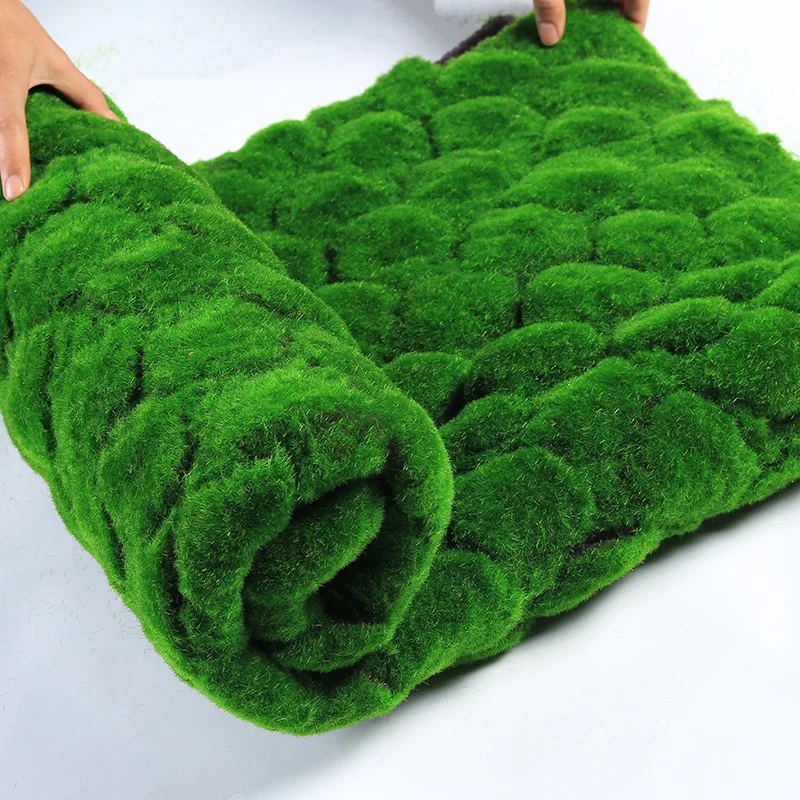 Artificial Turf Moss Grassland Fake Grass Lawn Carpet Artificial Musgo Turf Synthetic Grass Moss Rug Outdoor Garden Decorations artificial grass mats
