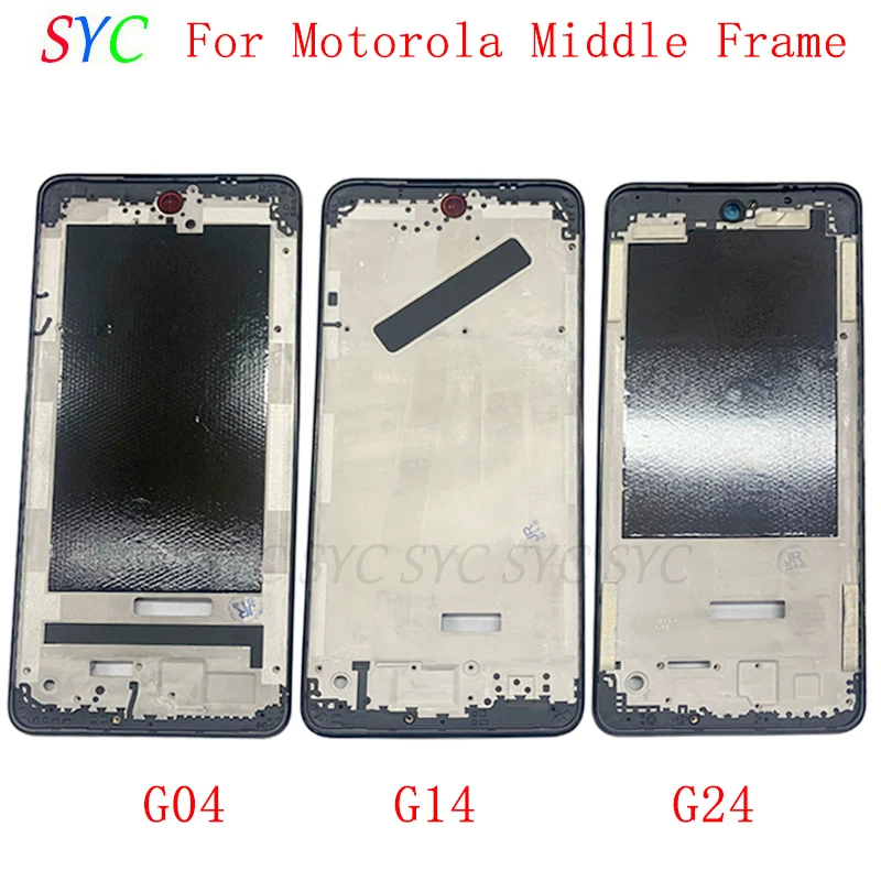

Средняя рамка Центральная Крышка корпуса металлический корпус для Motorola Moto G04 G14 G24 рамка ЖК-дисплея запчасти