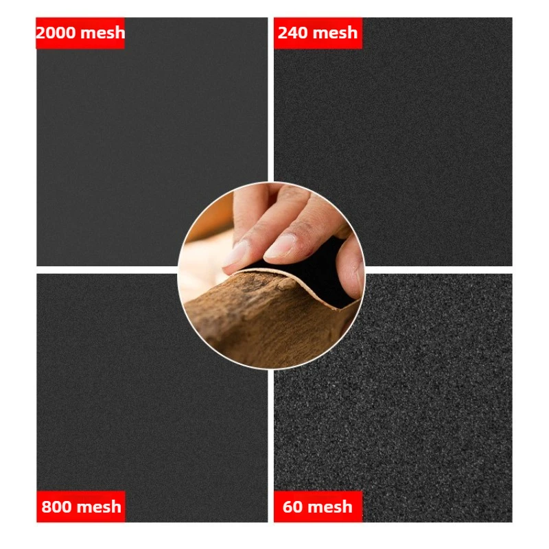 2/10개/세트 사포 400,600,800,1000,1200,1500,2000 그릿 사포 습식/건식 샌딩 페이퍼 연마 도구