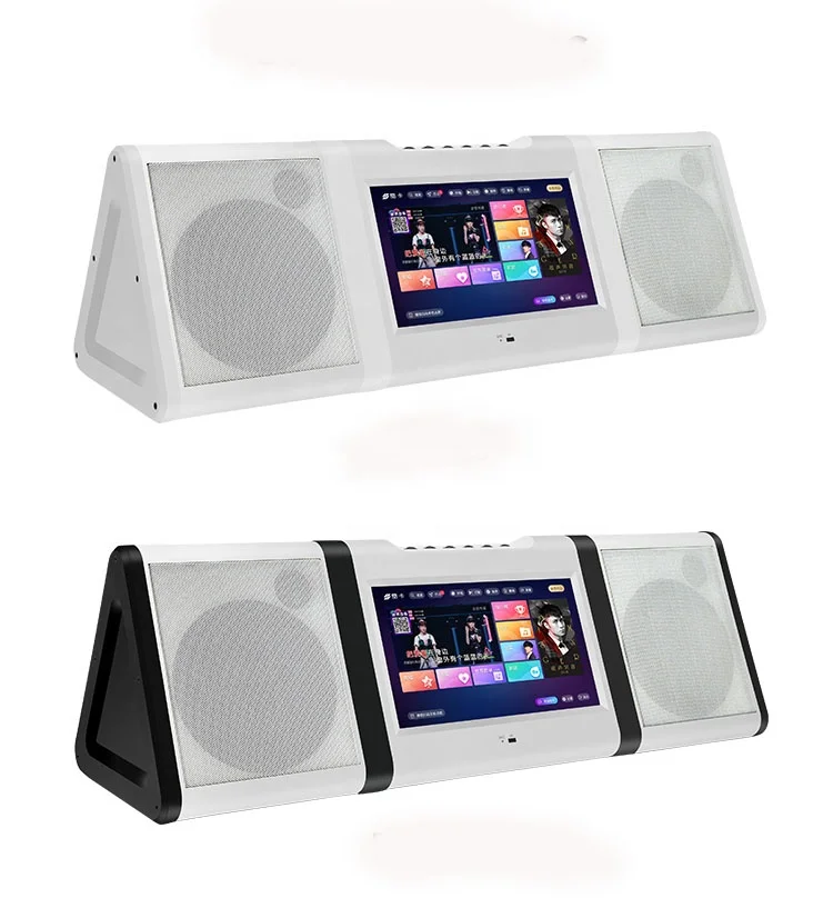 ktv player android karaoke box touch screen karaoke player with wireless microphone system 10.1inch lcd