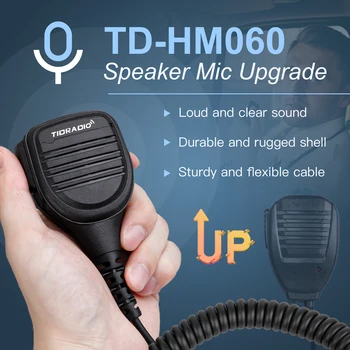 TIDRADIO TD-HM060 Speaker MIC for V/UHF HTs