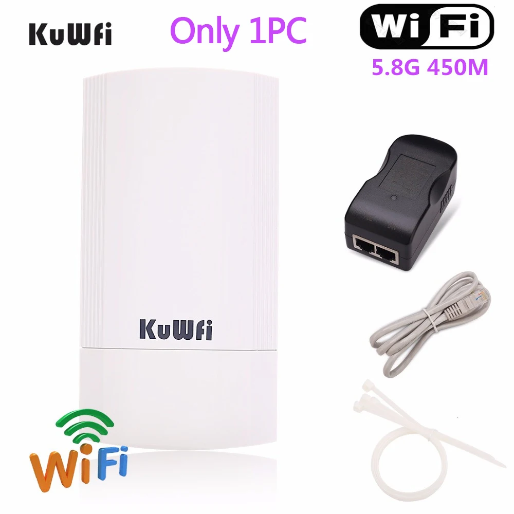 best router for home KuWFi 450Mbps Ngoài Trời Router 1KM 5G Cầu CPE Router Wifi Không Dây Repeater/AP Router Dài khoảng Cách Vùng Phủ Sóng Wifi Với best wireless router Wireless Routers