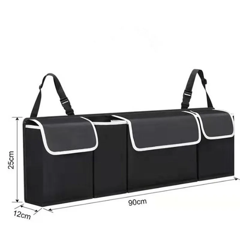 Car Trunk Organizer Backseat Storage Bag Adjustable High Capacity Multi-use Oxford Car Interior, car trunk storage bag,car seat back organizer
