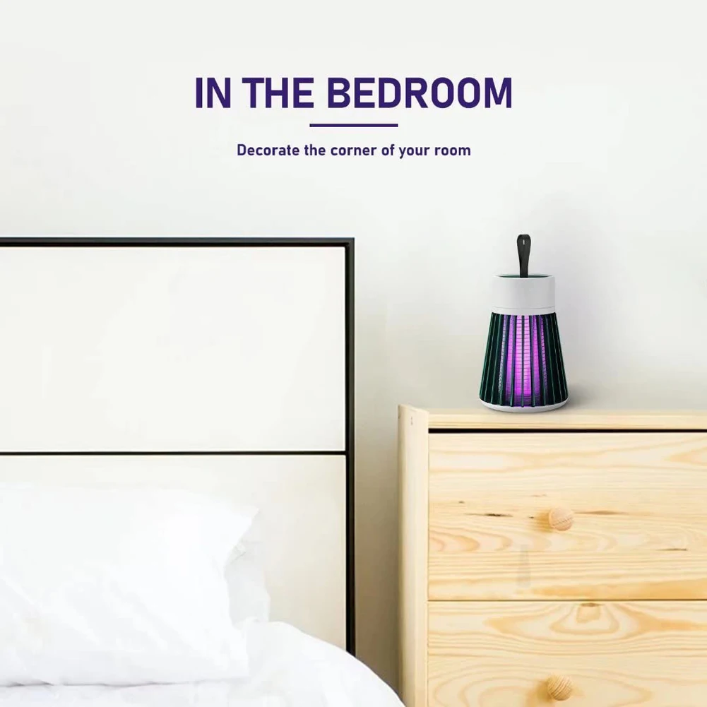 USB Rechargeable Portable Night Light Mosquito Killer Lamp Bedroom Living Room Outdoor Camping