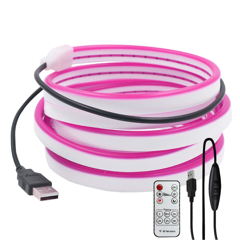Dimmable 5V LED Neon Light Strip USB Power Remote Control Dimmer Kit