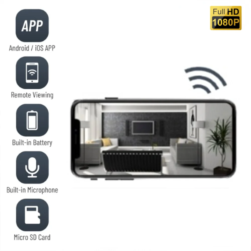 

Wireless IP Camera Smoke Alarm Design Home Hotel Ceilling Wifi Camera Home Security Surveillance Remote Monitoring