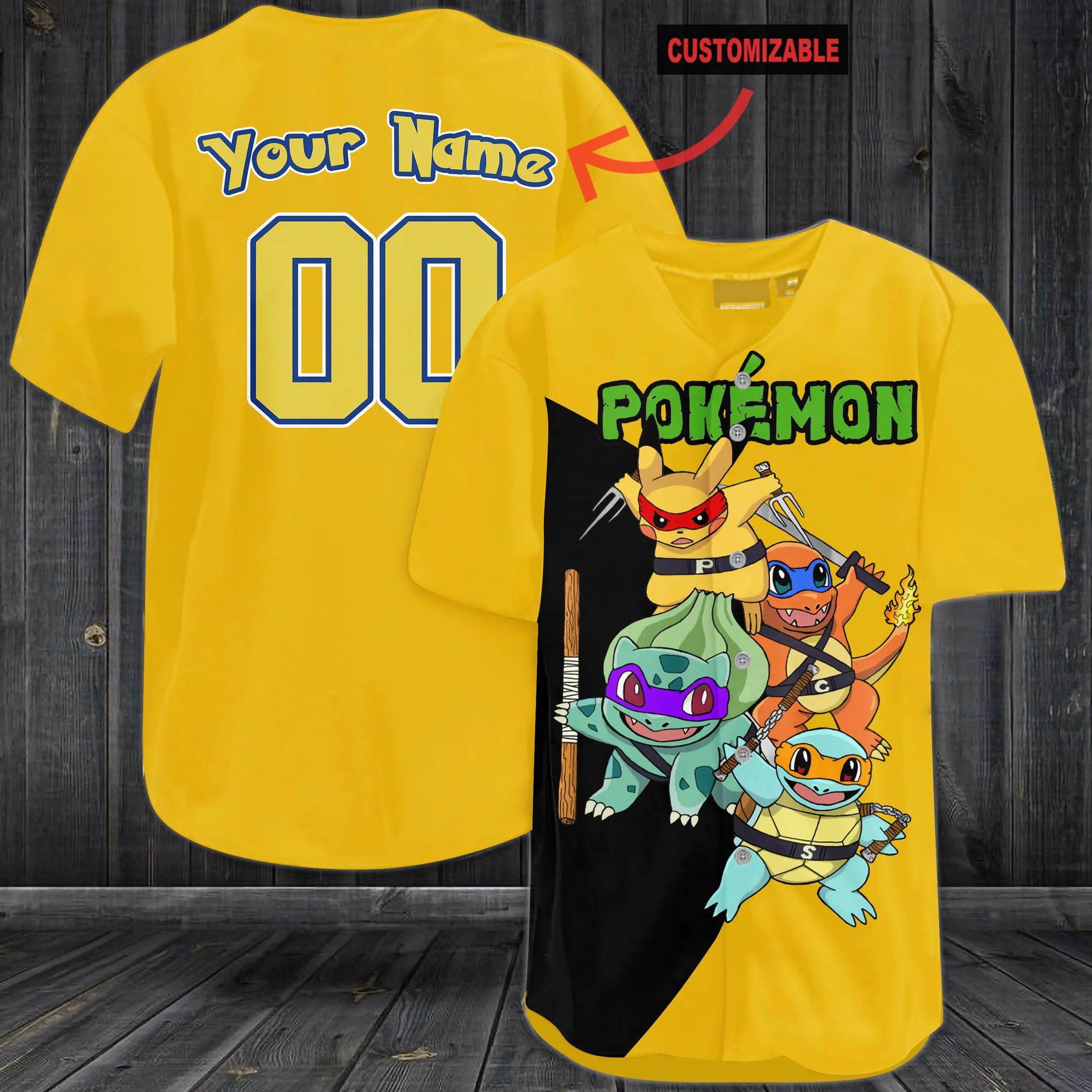 Running Pikachu Pokémon Sports Jersey - Adult