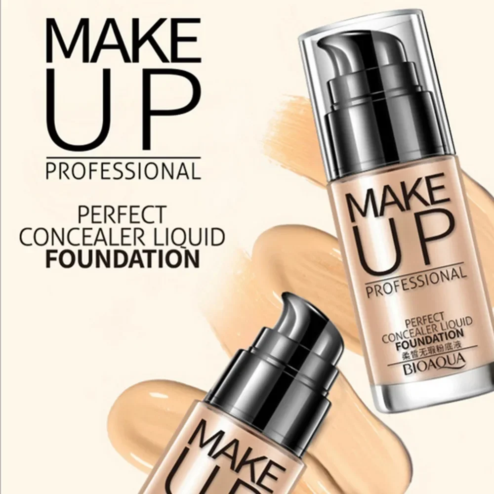 Radiant Glow Liquid Foundation Concealer - Waterproof, Brightening & Long-Lasting Formula