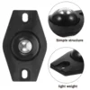 4 Pcs Ball Pulley Base Storage Bin Adhesive Casters Sticky Garbage Can Swivel Small Wheels Abs Universal Mini for Appliances 3