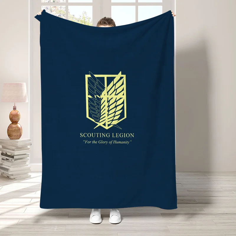 A-Attack on Titan Boho Home Decor Fluffy Soft Blankets Sofa Summer Cute Throw Blanket for Bed Bedroom Decoration Bedspread the 2