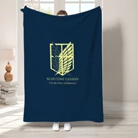 A-Attack on Titan Boho Home Decor Fluffy Soft Blankets Sofa Summer Cute Throw Blanket for Bed Bedroom Decoration Bedspread the 2