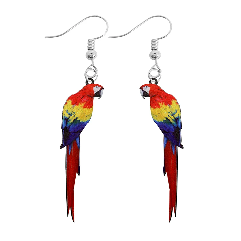 Acrylic Earrings For Women Kids Animal Rabbit Parrot Bird Frog Butterfly Gift