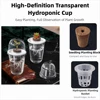 Plastic hydroponic seed planting pot - transparent and durable gardening seedling cup - reusable cup for observing plant roots 5