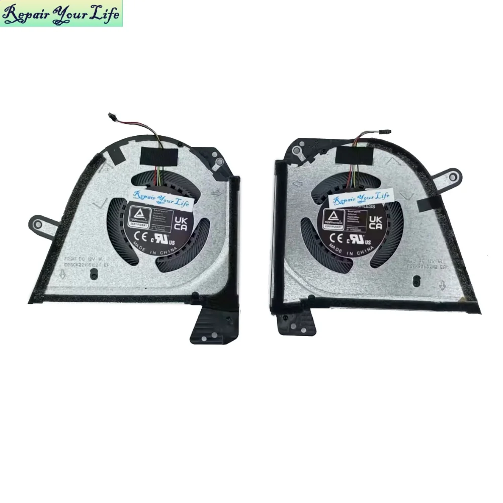 CPU GPU Cooling Fans for Asus ROG Zephyrus M16 GU603 GU603ZM GU603ZE ZW GU603ZX Laptop Cooler Fan 13NR08R0T02111 13NR08R0T03111 cooling fan