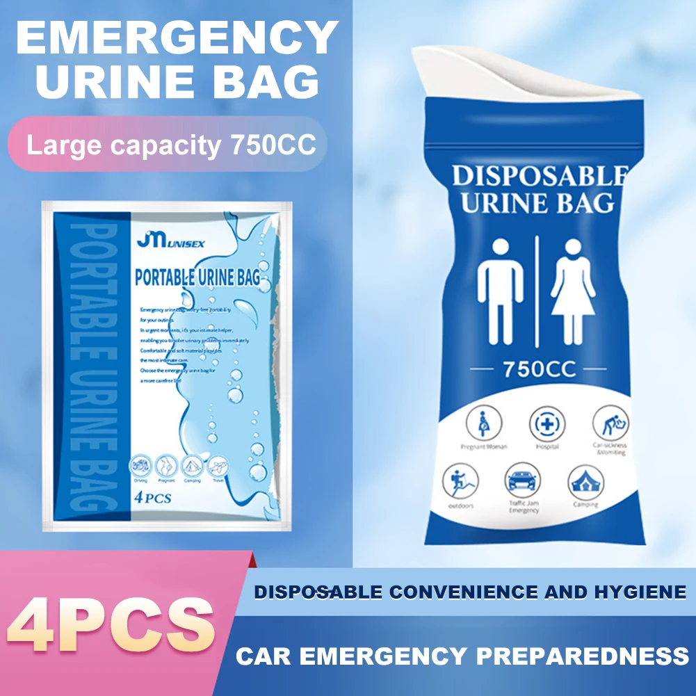 Portable Leakproof Urinal Bags for Emergency Use
