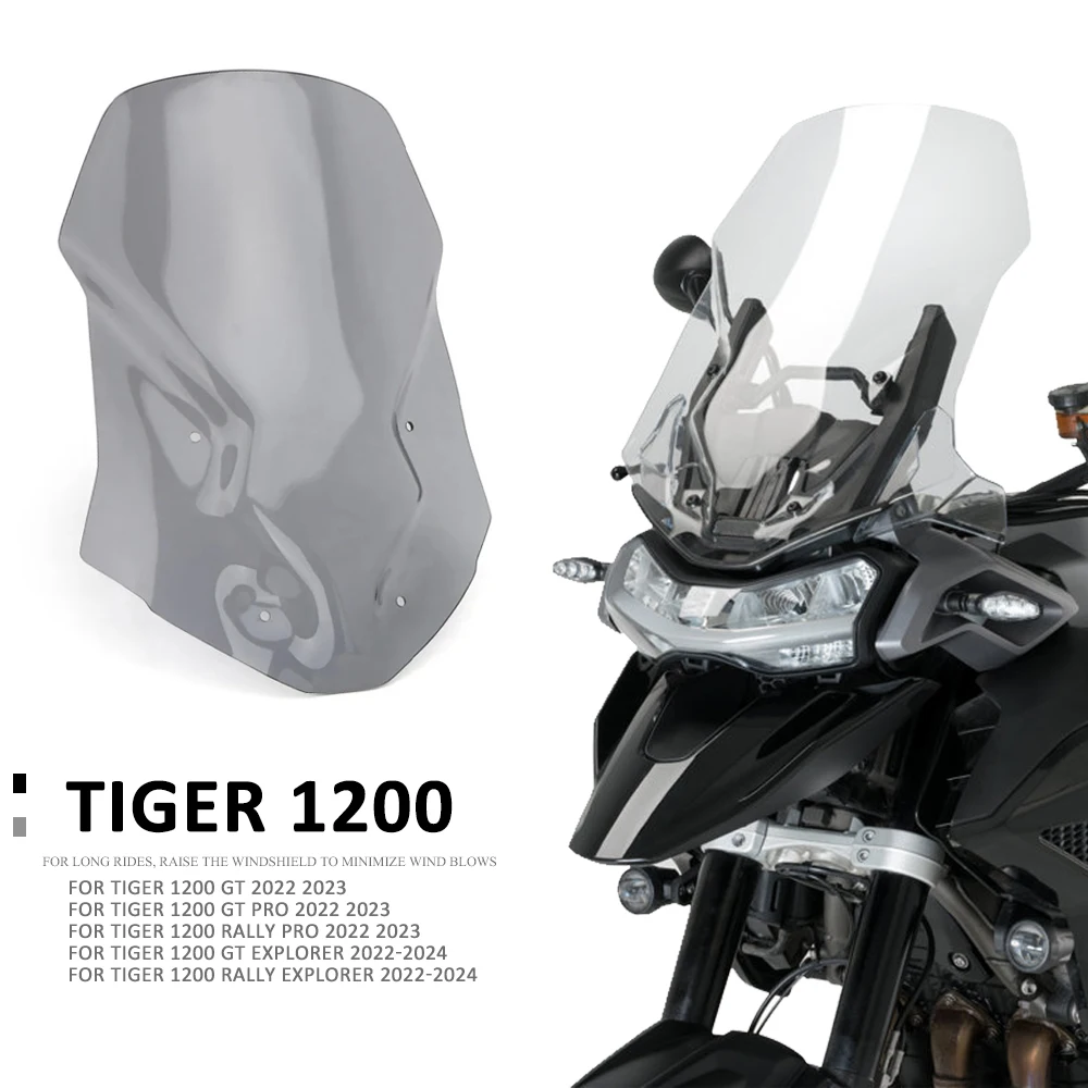 Nuovo Parabrezza Parabrezza Parabrezza Protezione Dello Schermo Per Tiger 1200 Gt/Gt Pro/Rally Pro/Gt Explorer Tiger1200 Rally Explorer
