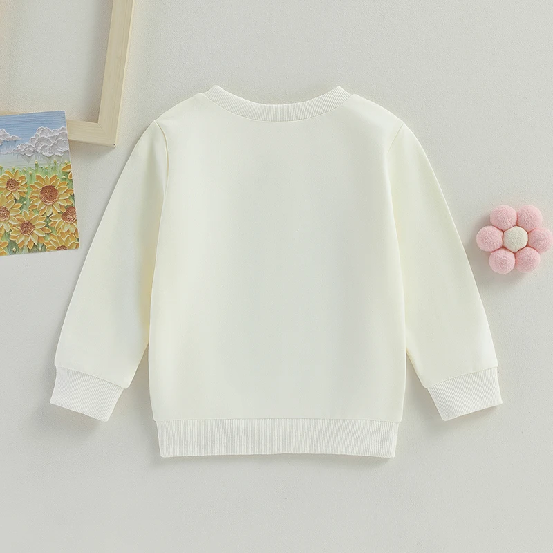 Citgeett Autumn Kids Toddler Girls Sweatshirts Long Sleeve Leopard Letter Print Loose Pullovers Fall Tops Clothes