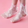 100Pcs Transprent Disposable Foot Bags Detox SPA Covers PE Plastic Foot Film Prevent Infection Chapped Feet Care Pedicure Tools 4