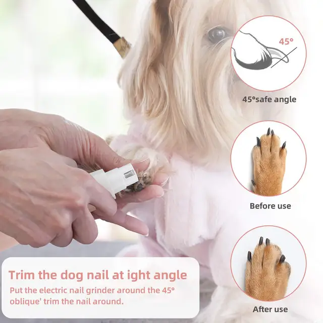 Pet Hair Shaver 4 In 1 Small Pets Grooming Clipper Dog Trimmer Cat  Nail Grinder Electric multifunctional Cutter animal 4