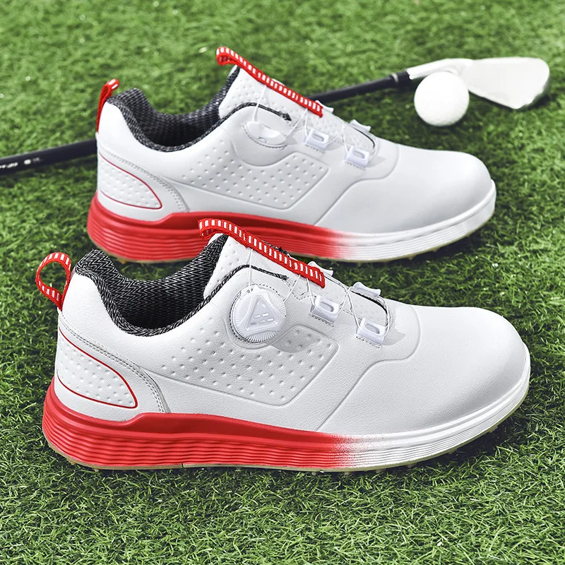 Men Women Golf Shoes Size 46 Anti-slip Breathable Leather