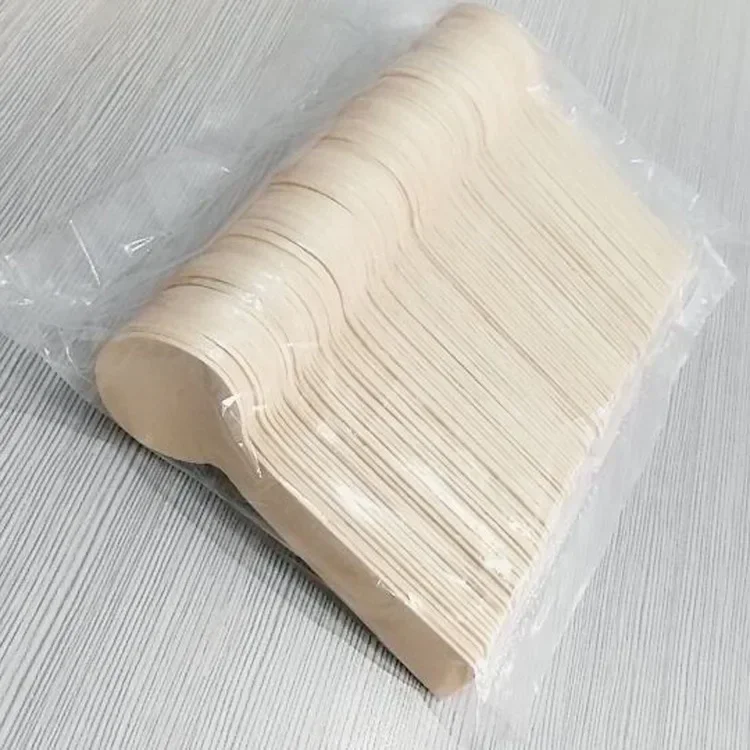 100Pcs Mini Ice Cream Spoon Wooden Disposable Wood Dessert Scoop Western Wedding Party Tableware Kitchen Accessories Tool