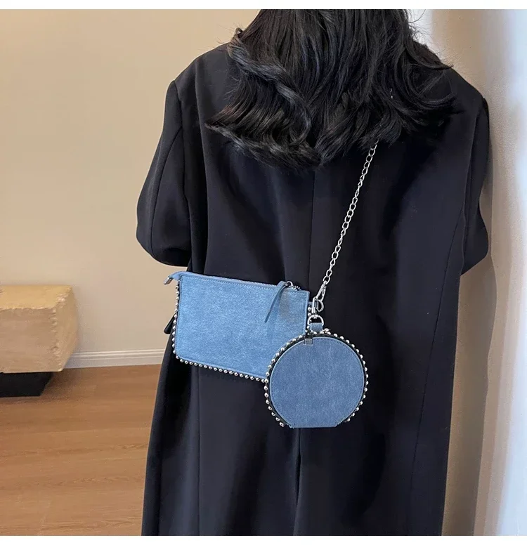 Solid Fashion Women's Shoulder Bags New Trend Zipper 2025