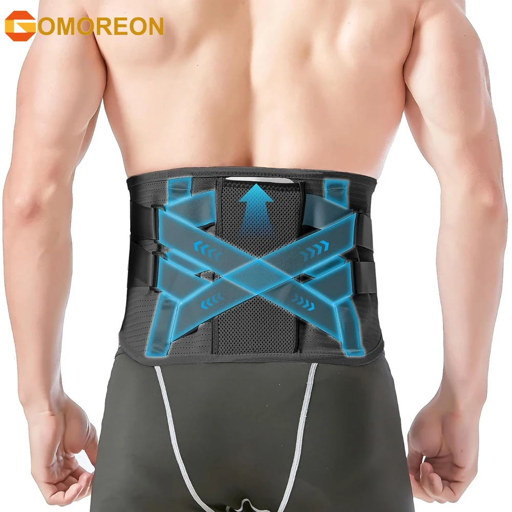 1Pcs Adjustable Back Brace for Lower Back Pain Relief, Breathable Lumbar Support Belt for Heavy Lifting and Sciatica Pain Relief