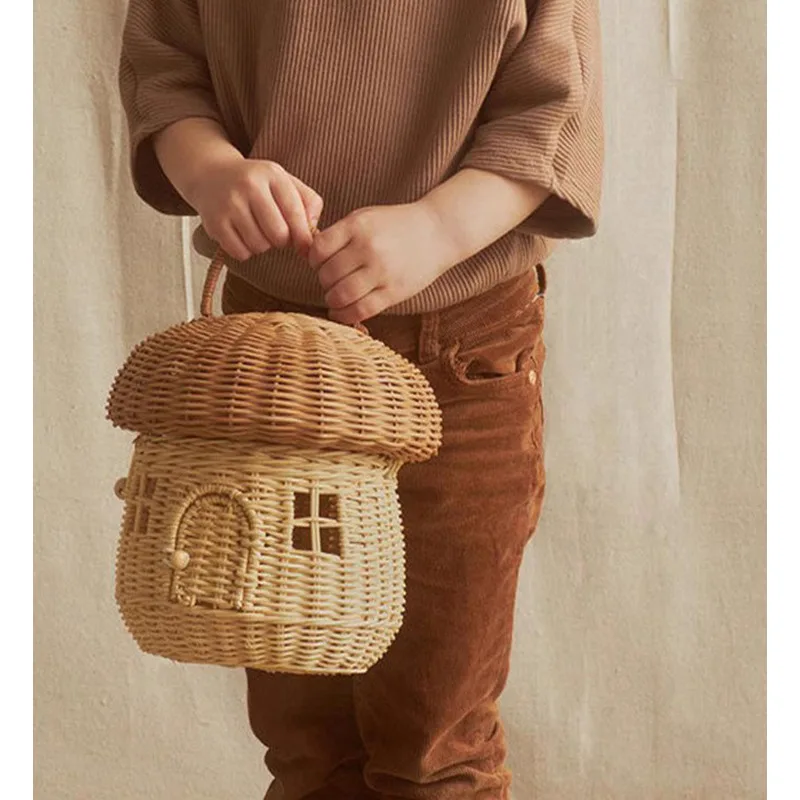 Fruit Handmade Shoulder Bag Oak Handbags For Women Casual High-Quality Versatile Luxury Exquisite Female Crossbody Messenger Y2k