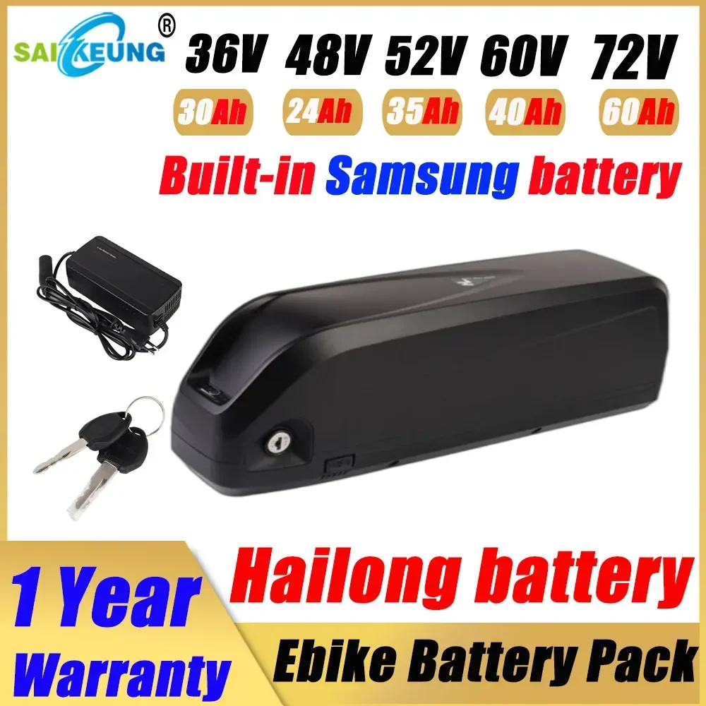 Description Picture 6 of itemHailong Ebike Battery 52 48V 36 60 72V Lithium Battery 21700 18650 Cells 24Ah 30 40ah 50 60Ah for Bafang BBS02 BBSHD 2000W Motor