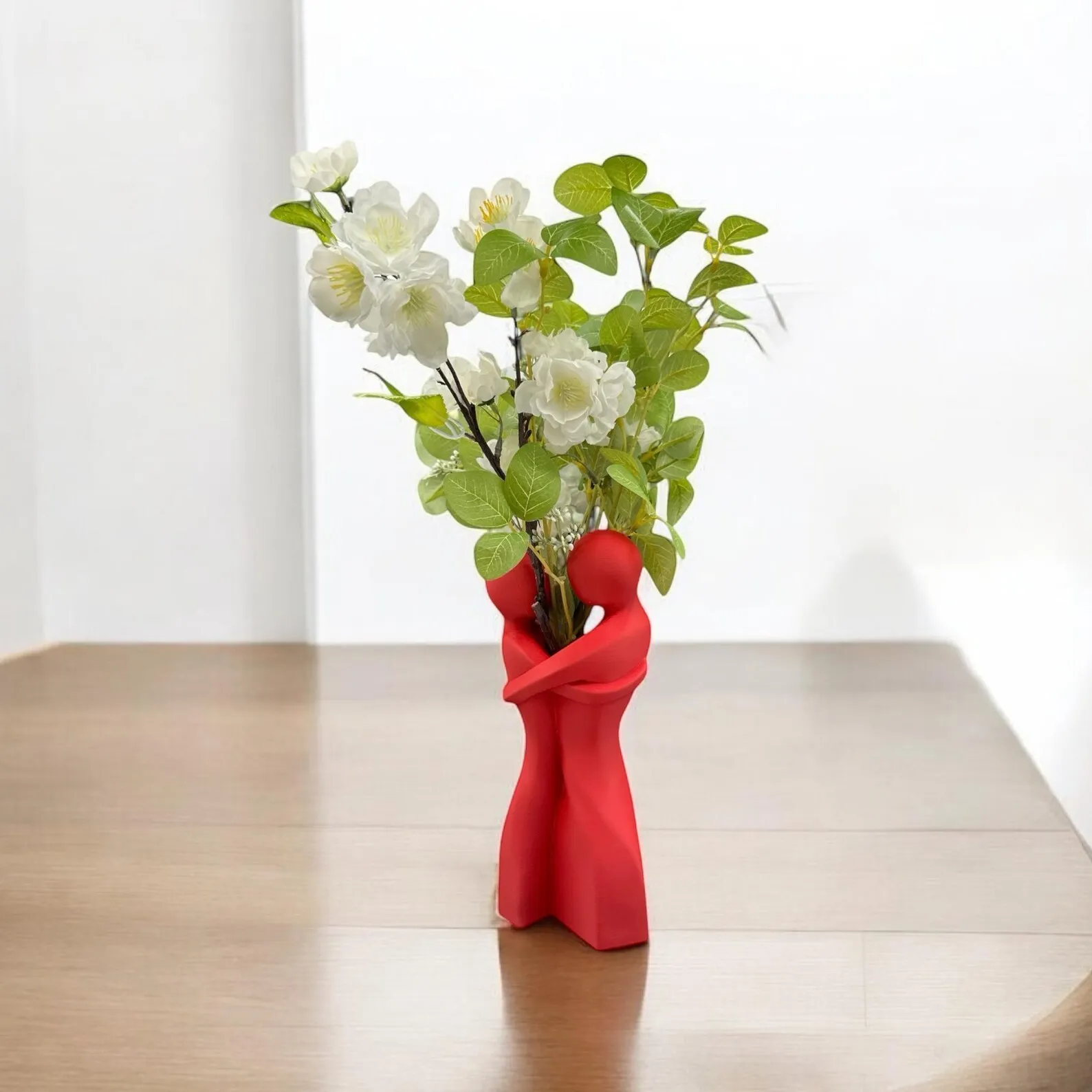 Heart-Shaped Hug Vase – Romantic Decorative Vase for Valentine’s Day, Wedding & Anniversary Gift 5