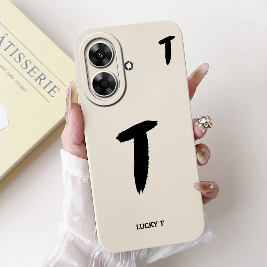 Cute Lucky Letters Soft Silicone Phone Case Cover - Stylish Protective s Coque