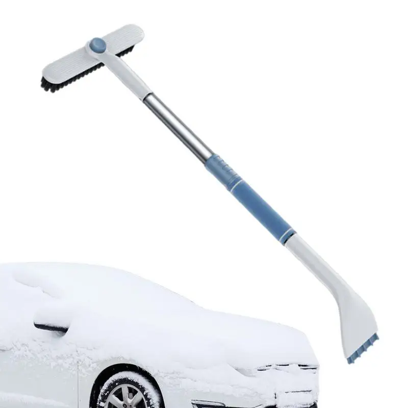 

Snow Scraper With Brush 2 In 1 Car Scraper Snow Brush Non-slip Snow Cleaning Brush Squeegee Broom For SUV Truck Automobile