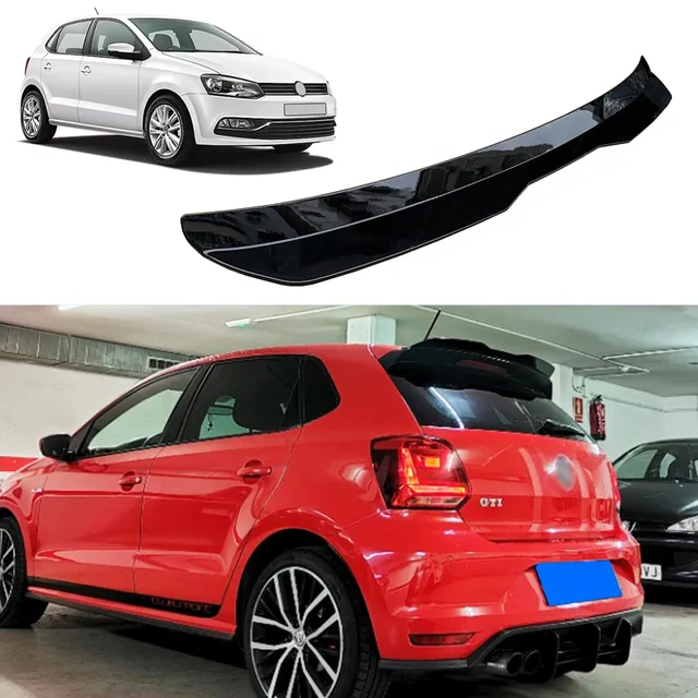 99Cm Car Universal Rear Roof Spoiler For Volkswagen VW Accessories Polo MK6 2011 2012 2013 2014 2015 2016 2017 2018+ 1