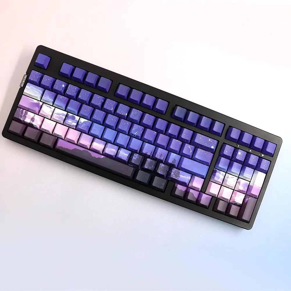 Side Print Keycap para Teclado Mecânico Keycaps Dawn Perfil Cherry Pbt Sublimação de Corante Interruptor mx 125 Chaves - Imagem 3