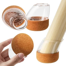 Silicone Chair Leg Protectors with Felt Pads - 16 - Pack for Angled Legs - Safeguard Floors (Diameter 10 - 15mm)