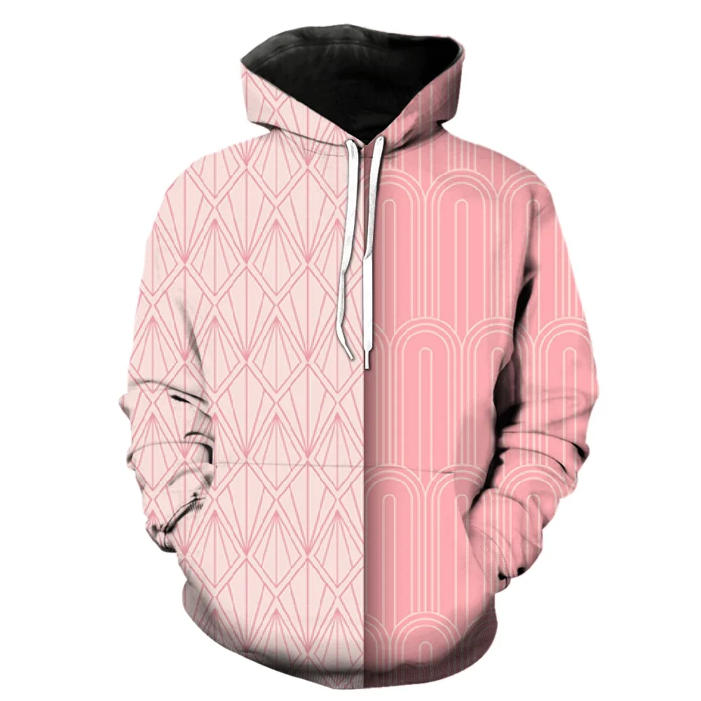 

Abstract Pattern Men's Hoodies Casual Funny Pullover Oversized Spring Hip Hop Teens 3D Print Fashion Cool With Hood Jackets Tops
