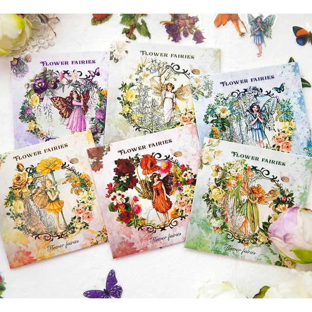 Sticker Sheet - Spring Fairy Planner Stickers, Watercolor Fairy Stickers,  Scrapbook Stickers, Fairy Stickers, Journal Stickers, Baby Sticker